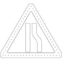 Светодиодный 1.20.2 Сужение дороги с права  900х900х900мм