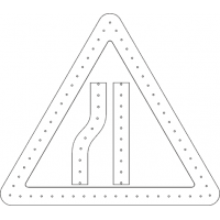 Светодиодный 1.20.3 Сужение дороги с лево 900х900х900 мм